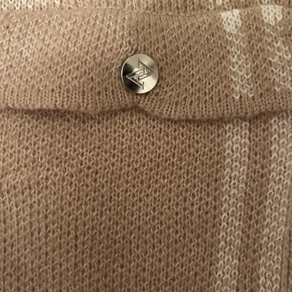 Ann Taylor Beige Plaid Cardigan - Picture 2 of 3